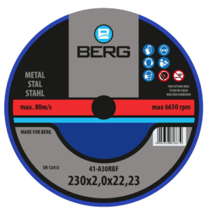 BERG - Tarcza do metalu | 230 x 2,0