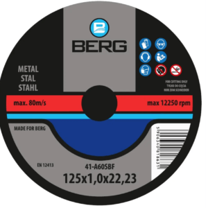 BERG - Tarcza do metalu 125x1,0