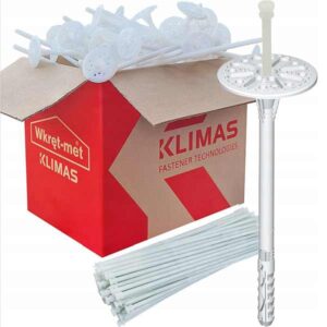 Kołek do termoizolacji LTX 120mm z trzpieniem PCV- opakowanie 200 szt