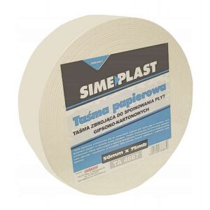 Taśma papierowa do spoinowania płyt gipsowo kartonowych SIME PLAST 50mm/75mb