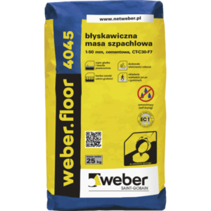 WEBER.FLOOR 4045 - masa szpachlowa błyskawiczna 1-50mm | 25kg