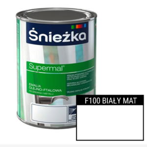 Farba SUPERMAL BIAŁY MATOWY F100 0,2 L