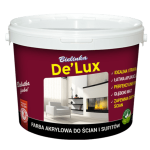 BIELINKA DELUX - ŚNIEŻNOBIAŁA FARBA DO ŚCIAN I SUFITÓW | 3L