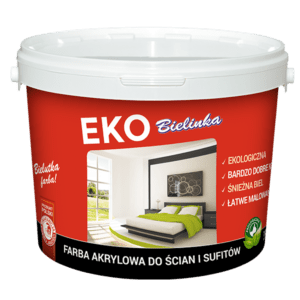 BIELINKA EKO - EKOLOGICZNA FARBA DO ŚCIAN I SUFITÓW - BIAŁA | 5L