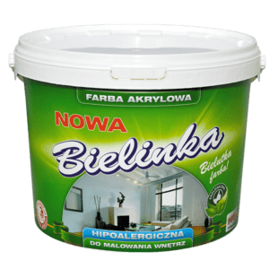 BIELINKA - FARBA AKRYLOWA DO ŚCIAN I SUFITÓW - BIAŁA | 1L
