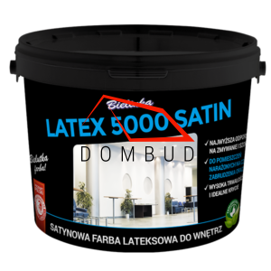 BIELINKA LATEX 5000 - SATYNOWA FARBA LATEKSOWA DO WNĘTRZ I NA ZEWNĄTRZ | 3L