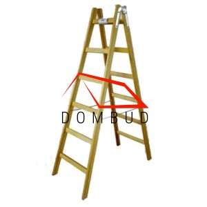 Drabina drewniana 3 stopniowa