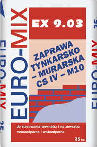 EURO-MIX EX 9.03 zaprawa tynkarsko-murarska 25kg