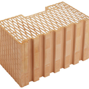 Pustak ceramiczny narożny Heluz FAMILY 44 K 2in1 SZLIFOWANY | 247 x 440 x 249 mm