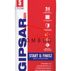 ATLAS GIPSAR PLUS - Gładź gipsowa start & finisz| 20kg