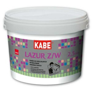 KABE LAZUR Z/W - Farba lazurująca do wykonywania specjalnych efektów dekoracyjnych | 1 l