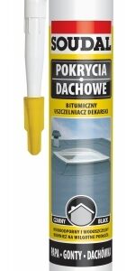 Soudal Silikon dekarski czarny | 280ml