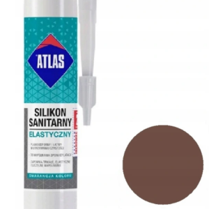 Silikon sanitarny ATLAS 023 - Brązowy