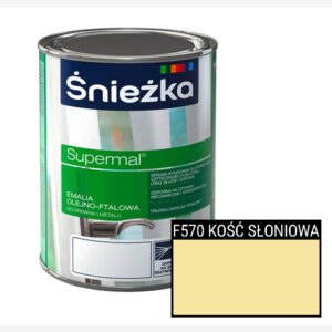 Śnieżka Supermal - Emalia olejno-ftalowa - KOŚĆ SŁONIOWA F570 | 10l