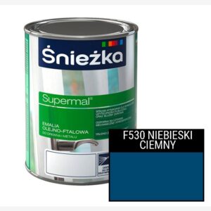 Śnieżka Supermal - Emalia olejno-ftalowa - NIEBIESKI CIEMNY F530 | 0,8l
