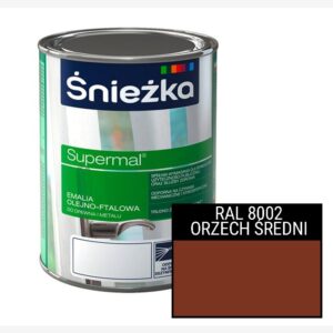 Farba SUPERMAL ORZECH ŚREDNI RAL8002 5 L