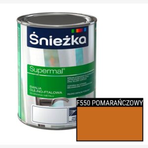 Śnieżka Supermal - Emalia olejno-ftalowa - POMARAŃCZOWY F550 | 0,8l
