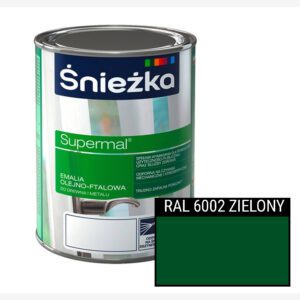 Śnieżka Supermal - Emalia olejno-ftalowa - ZIELONY RAL6002 | 0,8l