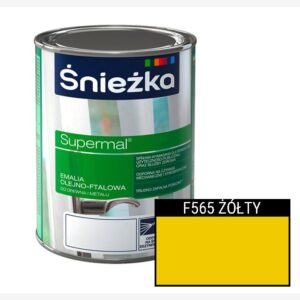 Śnieżka Supermal - Emalia olejno-ftalowa - ŻÓŁTY F565 | 5l