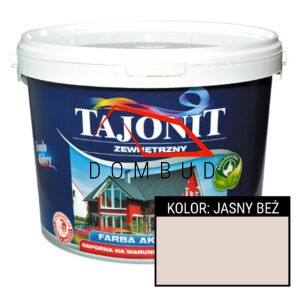 TAJONIT Zewnętrzny akrylowa farba JASNY BEŻ | 10l