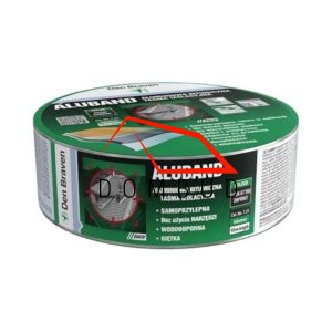 Taśma QBAND/ALUBAND 15cm/10mb (czarny/grafit)