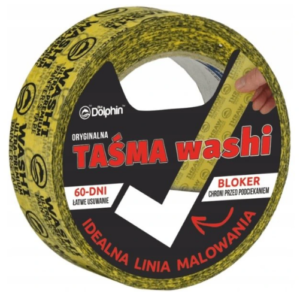 Taśma Washi ŻÓŁTA 35mm x 25mb (wewnętrzna)