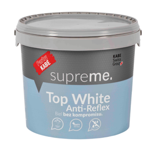 KABE TOP WHITE Anti-Reflex – Antyrefleksyjna farba do sufitów | 3 l