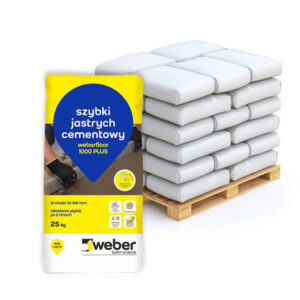 PALETA OPTIROC 1000 PLUS szybki jastrych cementowy 10-100 mm 25kg Paleta - 42 worki