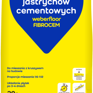 WEBER FLOOR FIBROCEM - Szybkie spoiwo do jastrychów | 20kg
