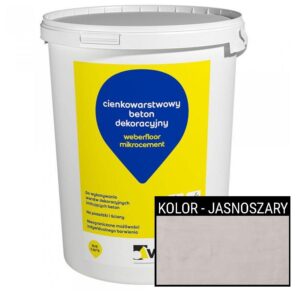 Weber floor mikrocement - cienkowarstwowy beton dekoracyjny - JASNOSZARY | 18kg