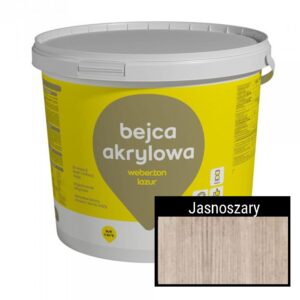 WEBER.TON LAZUR - bejca akrylowa JASNOSZARY | 5l