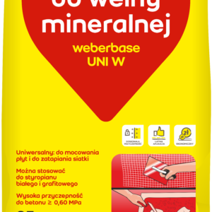 WEBER UNI W - klej do wełny mineralnej | 25 kg