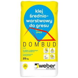 Weber ZP413 Uelastyczniony klej do gresu | 25kg