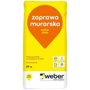 WEBER ZM10 - Cementowa zaprawa murarska, 10 MPa | 25 kg