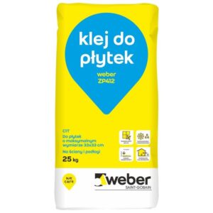 WEBER ZP 412 - klej do płytek do wewnątrz i na zewnątrz | 25kg