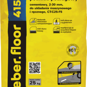 WEBER FLOOR 4150 - Samopoziomujący podkład podłogowy | 25kg