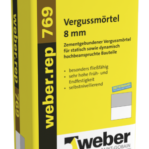 WEBER.REP 769 - Zaprawa zalewowa do wylewek 30-160mm | 25kg