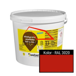 WEBER.TEC 772 - Elastyczna powłoka ochronna na beton i żelbet - RAL3020 | 15l