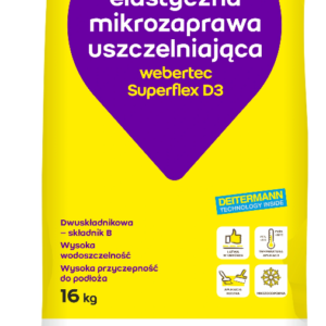 WEBER TEC SUPERFLEX D3 - PROSZEK - Mikrozaprawa dwuskładnikowa | 16kg