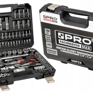 Zestaw kluczy nasadowych PRO 108 elementy