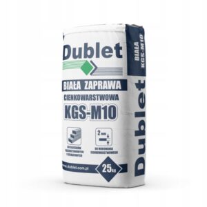 Zaprawa murarska BIAŁA M10 - Dublet | 25kg