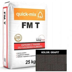 QUICK-MIX FM T do fugowania klinkieru grafit