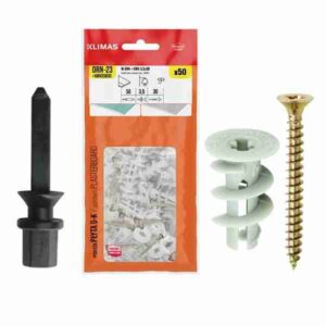 KOŁKI DRIVA DO PŁYT KARTON GIPS GK REGIPS 8X23 ŚLIMAKOWY Z WKRĘTAMI 50SZ