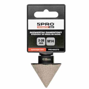 PRO STOŻKOWY ROZWIERTAK DIAMENTOWY 2-38MM DO GRESU NA SUCHO M14