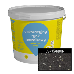 Weber pas stone – Tynk mozaikowy – kolor Carbon C3 | 25kg