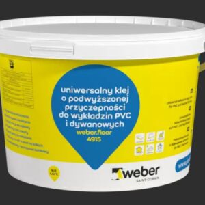 Weber floor 4915 - Uniwersalny klej do wykładzin PVC i dywanowych | 12kg