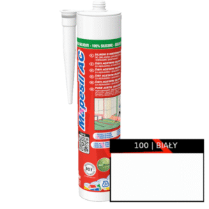 Mapei Silikon Mapesil AC 100 Biały – elastyczny uszczelniacz silikonowy | 310 ml