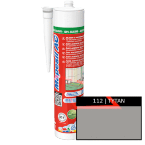 Mapei Silikon Mapesil AC 112 Tytan – elastyczny uszczelniacz silikonowy | 310 ml