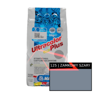 Mapei Ultracolor Plus Zamkowy Szary 125 – elastyczna fuga szybkowiążąca | 5 kg