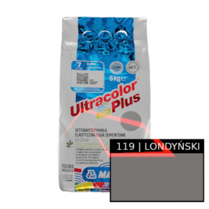 Mapei Ultracolor Plus Londyński Szary 119 – elastyczna fuga szybkowiążąca | 5 kg